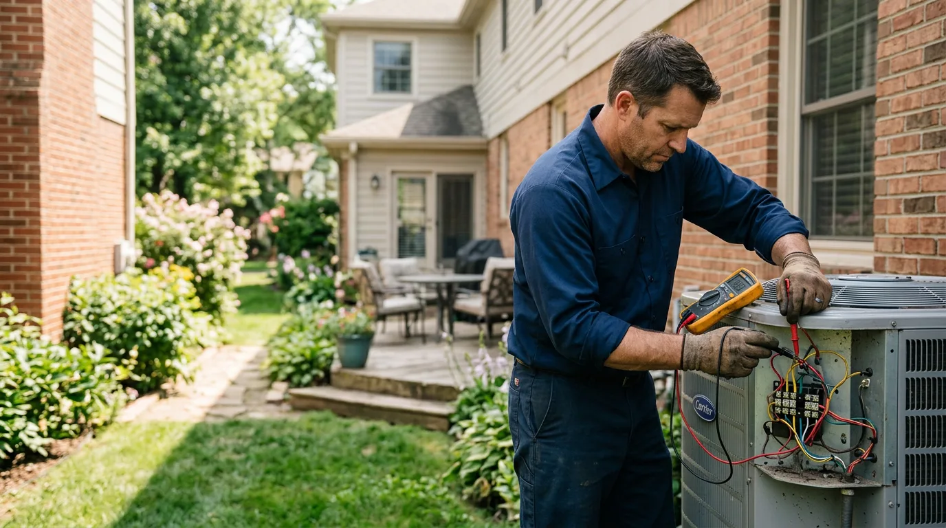 HVAC technician working near Byron, NY